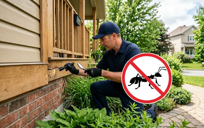 Exterminateur de fourmis charpentières à Boisbriand